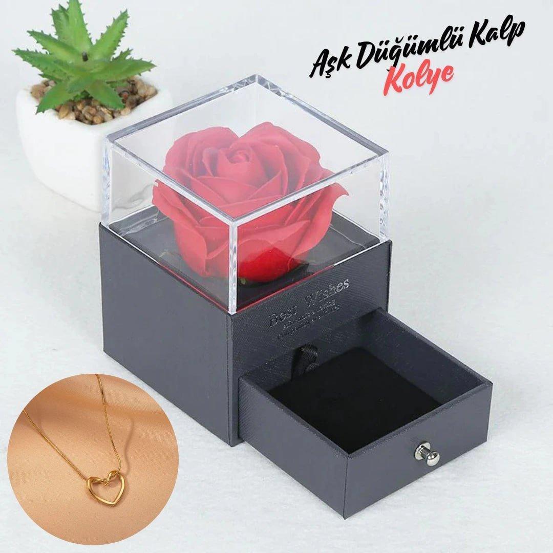 AŞK DÜĞÜMLÜ KALP KOLYE - KEHVAN