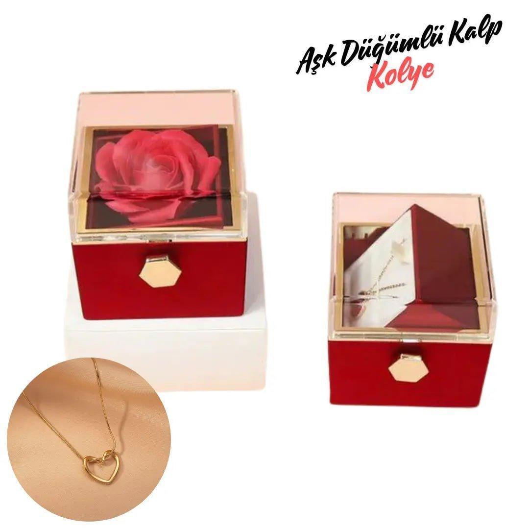 AŞK DÜĞÜMLÜ KALP KOLYE - KEHVAN