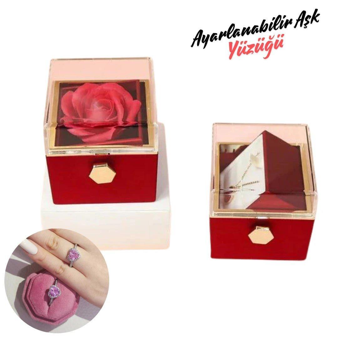 Özel Tasarım Güllü Kutu - KEHVAN