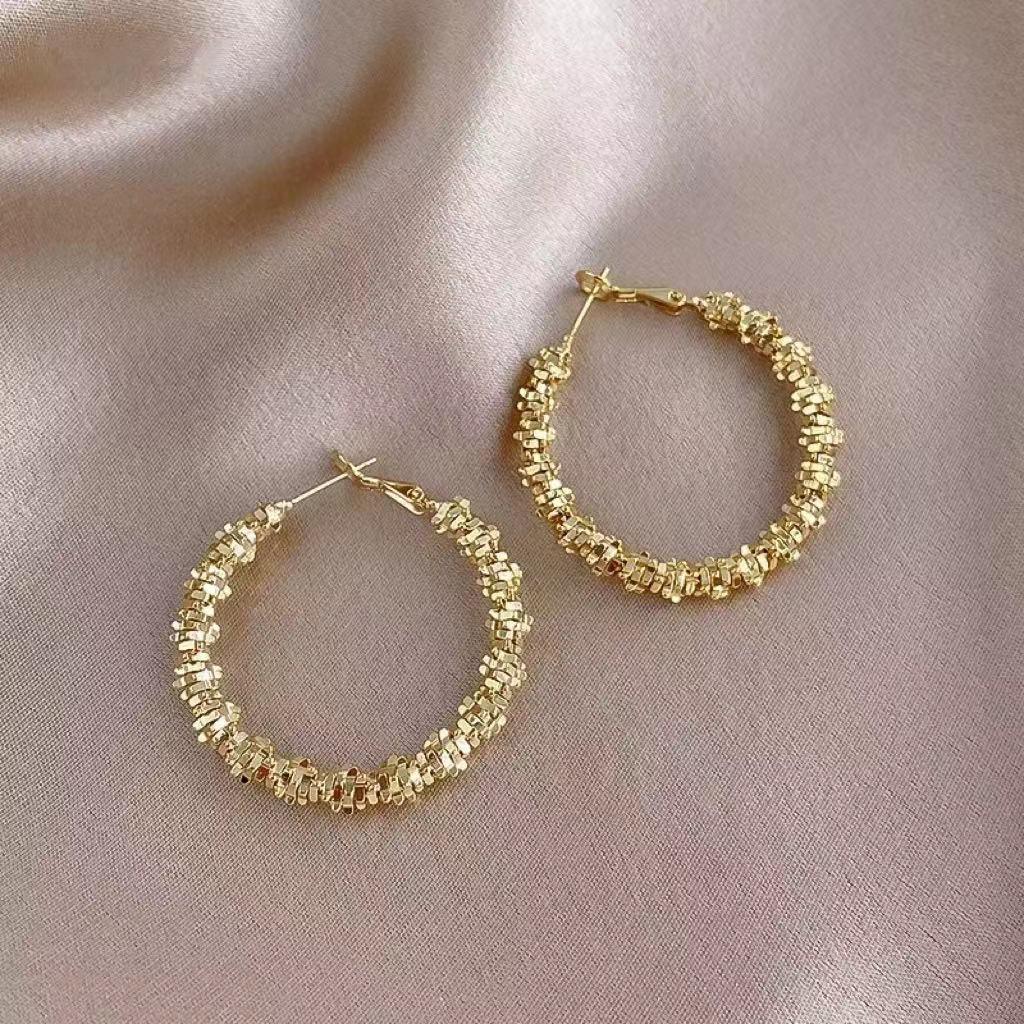 Tırtıklı Halka Küpe - KEHVAN