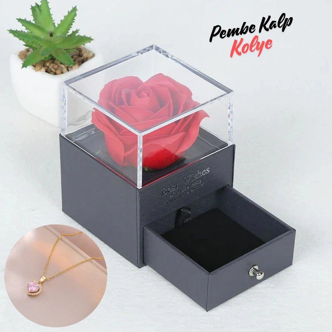 Pembe Kalp Kolye - KEHVAN